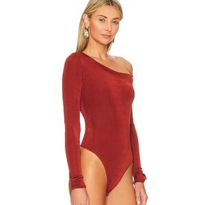 Free People Women’s That’s Hot Bodysuit Red Clover Size M